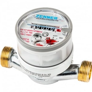 Cold Water Meter Zenner (Germany) - Base 110 mm